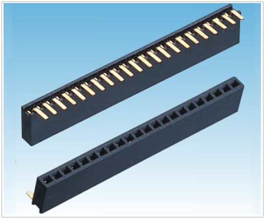 1.27mm female header right angle