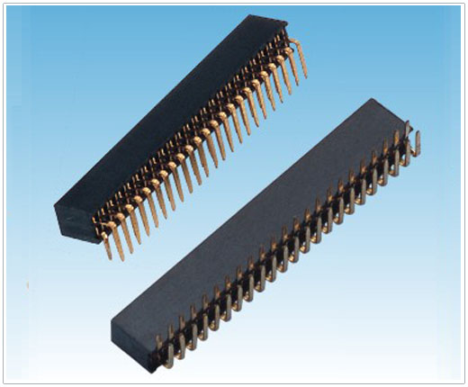 1.27mm female header right angle
