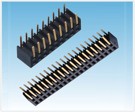 2.0mm双排侧插90度排母