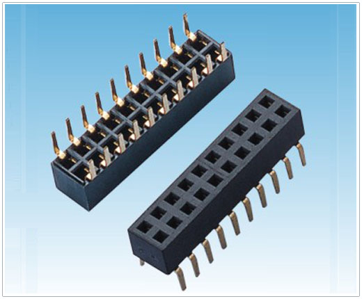 2.0mm双排蜈蚣脚排母