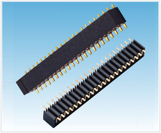 2.0mm双排侧插贴片排母