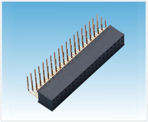 2.54mm三排90度排母