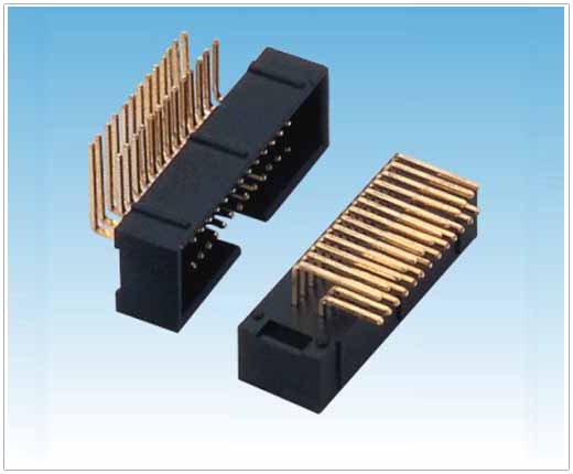 1.27*2.54mm Box Header Right Angle Plastics