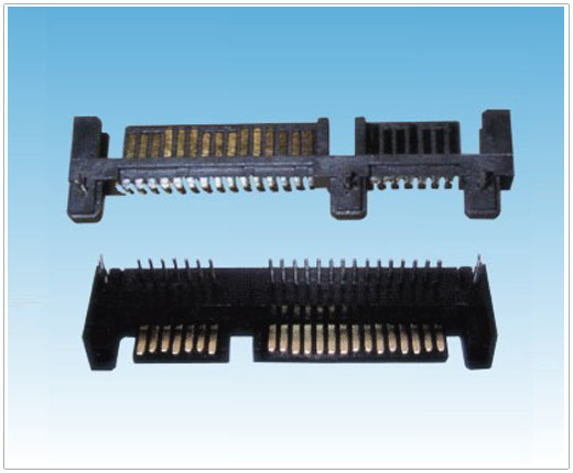 SATA 7P+15P 公座DIP 90度(加盖) 