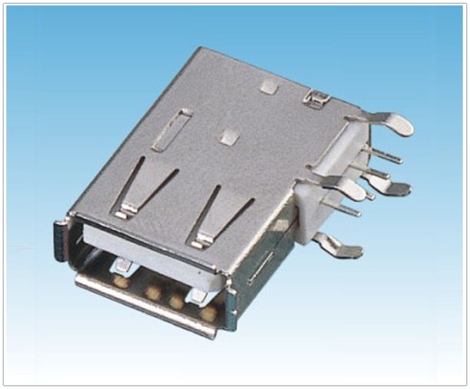 USB A Type Female Right Angle Side Entry
