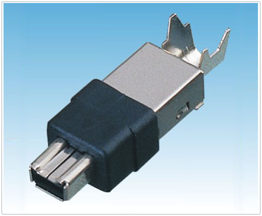 Mini IEEE 1394 4P 公头焊线式